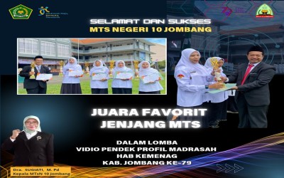 MTSN 10 JOMBANG JUARA FAVORIT LOMBA VIDEO PROFIL DALAM RANGKA HAB KEMENAG JOMBANG