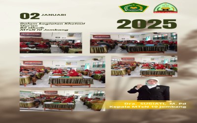 Khotmil Qur'an Bil Ghoib MTsN 10 Dalam Rangka HAB Kemenag RI